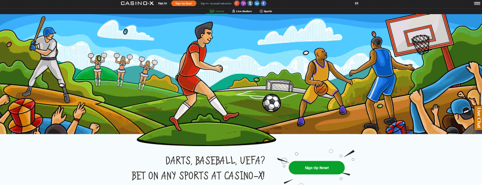 Casinox Sports betting, Get 100000P +200 free spins