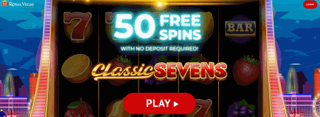 50 FREE SPINS No deposit bonus